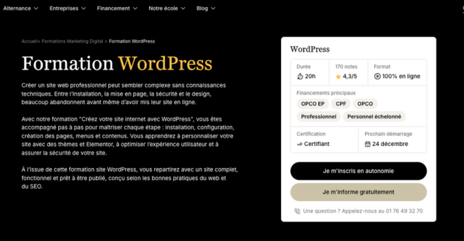 Formation Wordpress